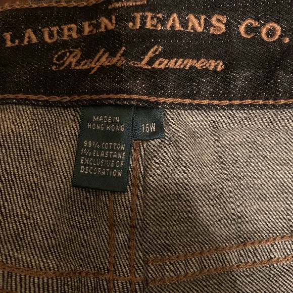 Ralph Lauren Embroidered Black Whitewash Jeans - Picture 7 of 7